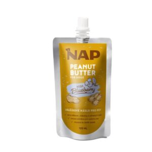 NAP Arašídové máslo pro psy 120ml - borůvka