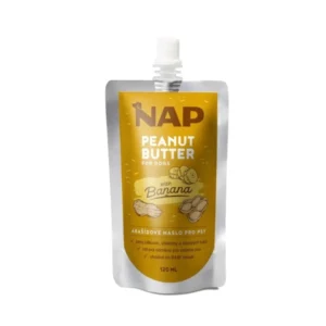 NAP Arašídové máslo pro psy 120ml - banán